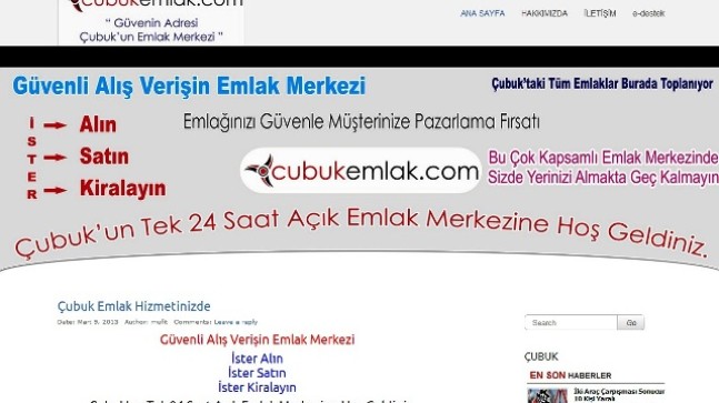 Çubuk Emlak Sitesi Açıldı